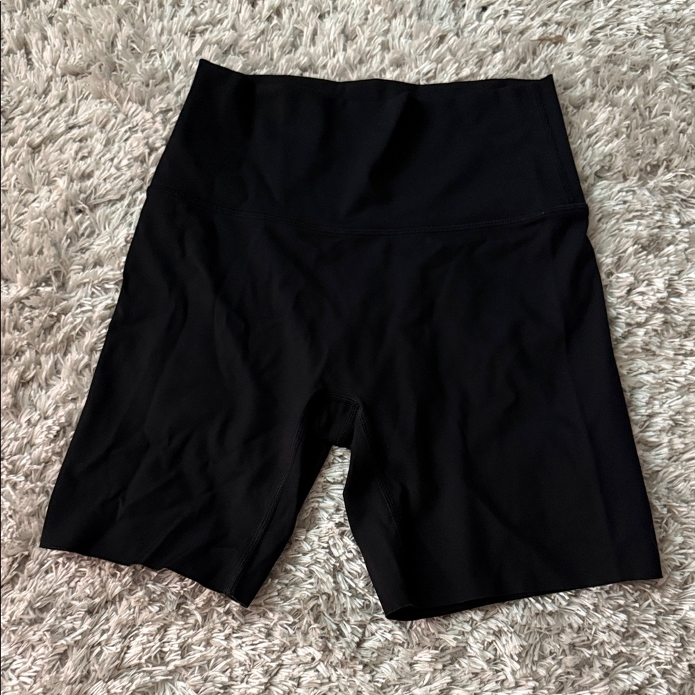 Women's Black High-Rise Bike Shorts